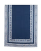 French Linen square cotton tablecloth in navy blue