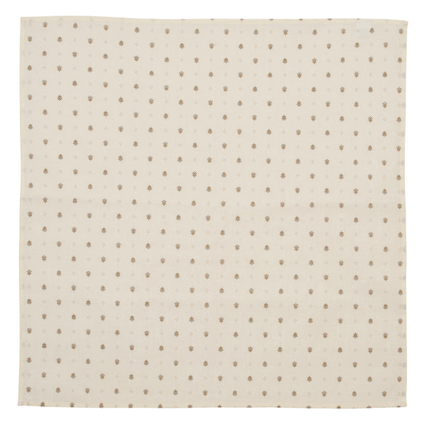 french linen cotton table napkin in ecru