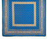 French Linen jacquard tablecloth in Blue/Yellow
